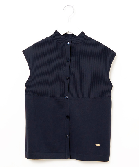 レディース フレンチスリーブ ニット ベスト通販 [0203-56352