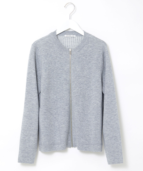 フルジップニットカーディガン ダブルジップポケットニットカーディガン[kz471] | レディース