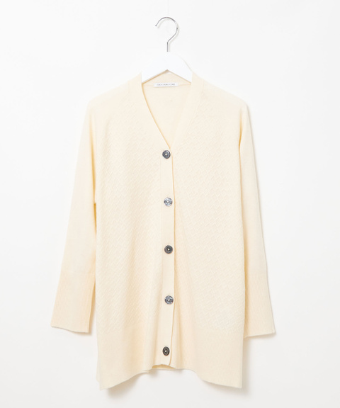 レディース ウールブレンド ミドル丈 チュニックカーディガン通販