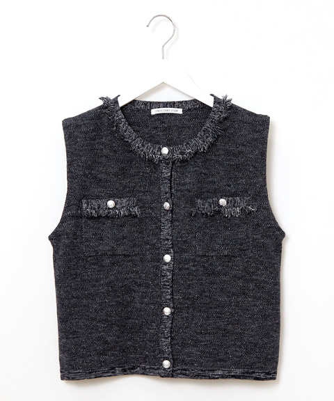 レディース ラメツイード ジレ通販 [0204-55451] - クロコダイル