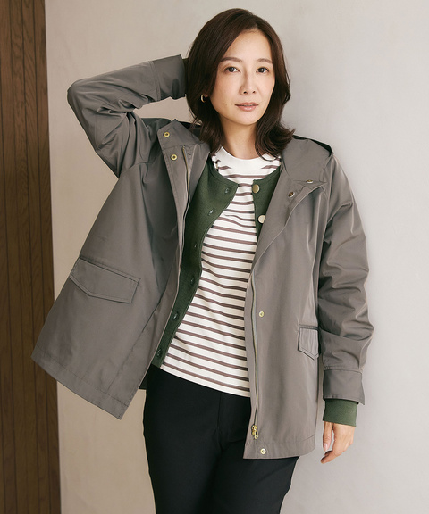 ☆*☆様 現行商品【新品・未使用】フーディジャケット　ライトグレー 38 レディース テントシルエット フーディー ジャケット通販 [0204-55452