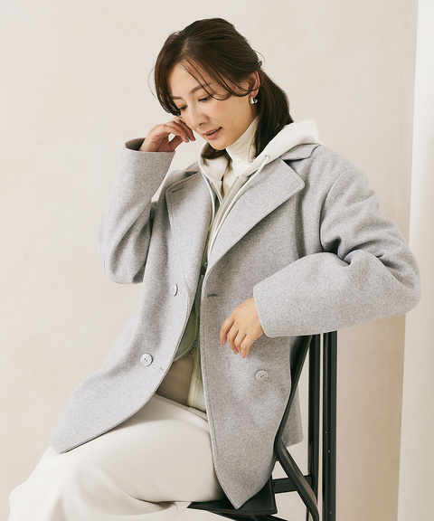 レディース メルトン ピーコート通販 [0204-57455] - クロコダイル