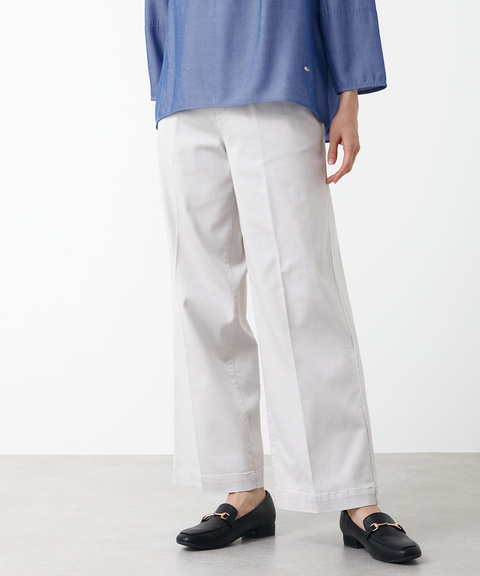 レディース サテン セミワイド パンツ【一部店舗限定】通販 [0205