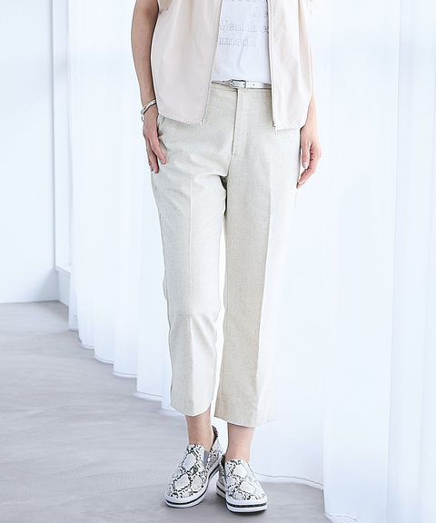 レディース リネンブレンド ボーテ パンツ通販 [0205-53559