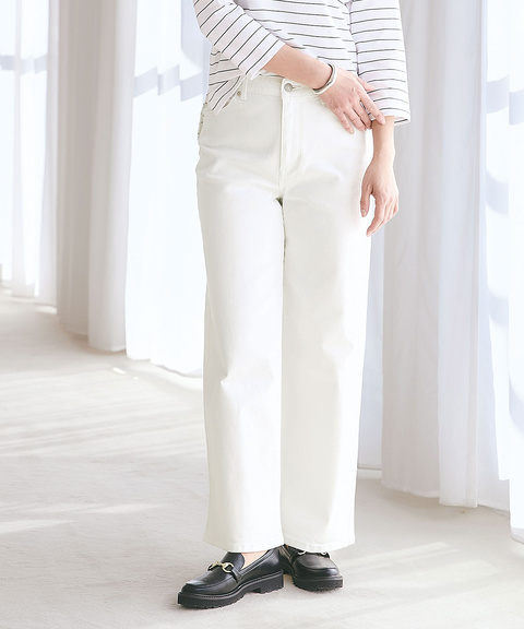 レディース セミワイド ホワイト デニムパンツ【EDWIN別注】通販 [0205