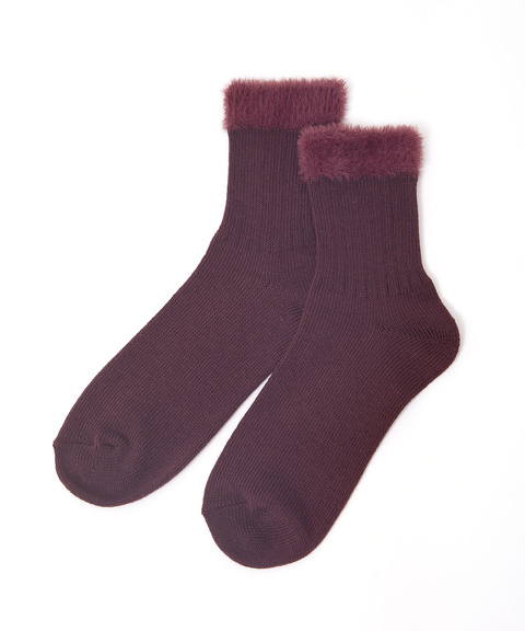 レディース ファー デザイン リブソックス通販 [0207-55770