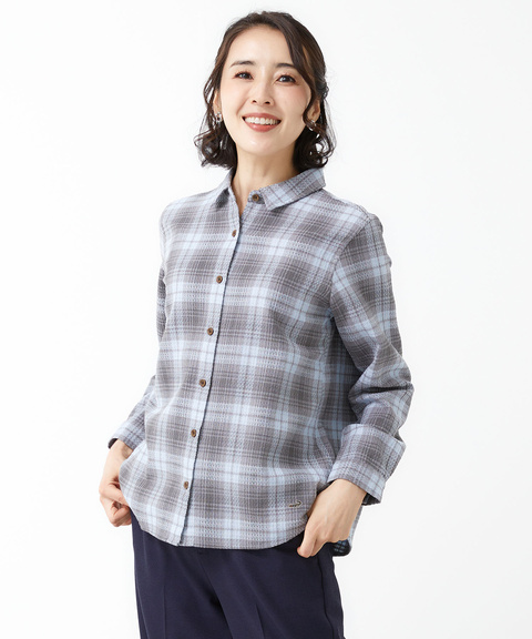 本日のみ値下げ！Ascoli アスコリ チェック シャツ Drawer レディース ドビー チェック シャツ通販 [0301-51100] - クロコダイル