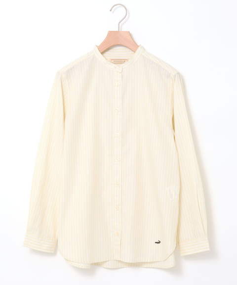 レディース ストライプ スタンドカラー ブラウス【一部店舗限定】通販