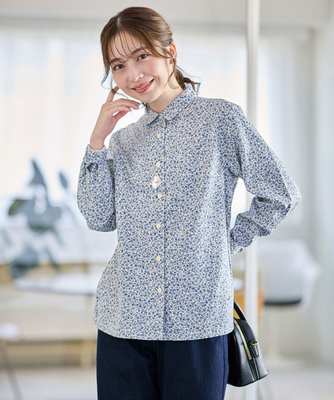 flora様 レディース 小花柄プリント ブラウス通販 [0301-55115] - クロコダイル