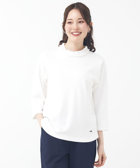 レディース ストレッチレース 七分袖 Tシャツ通販 [0302-53201 