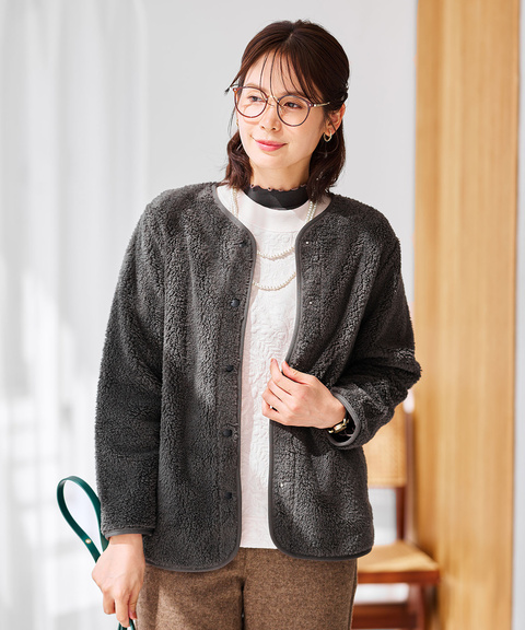 レディース ボア フリースジャケット通販 [0302-55231] - クロコダイル