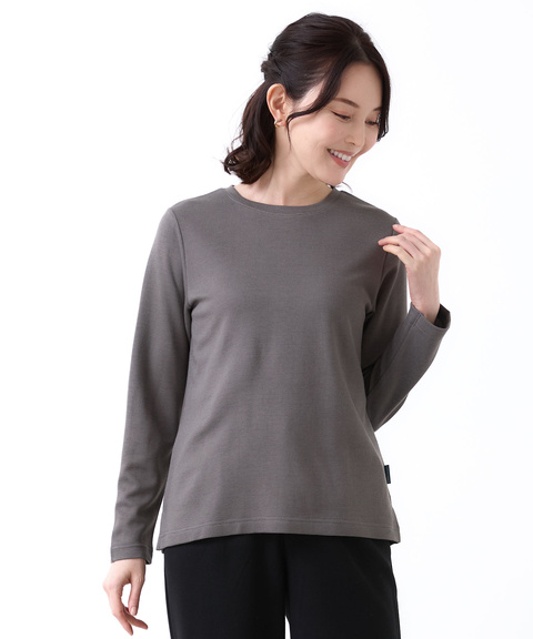 レディース ダブルフェイス クルーネック カットソー通販 [0302-56210