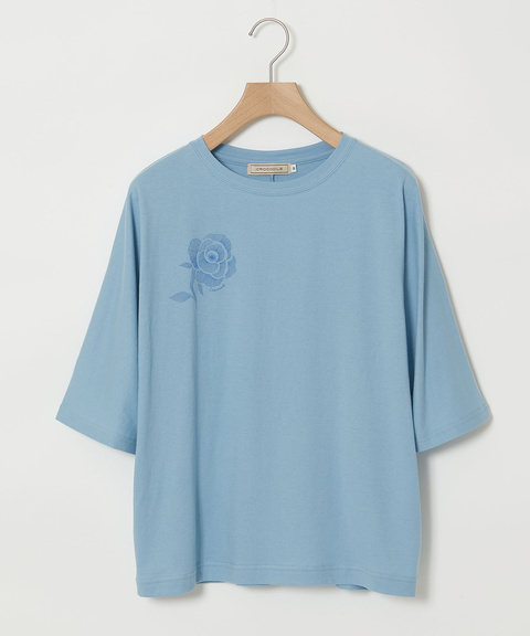 レディース フラワープリント 天竺 Tシャツ通販 [0302-65201