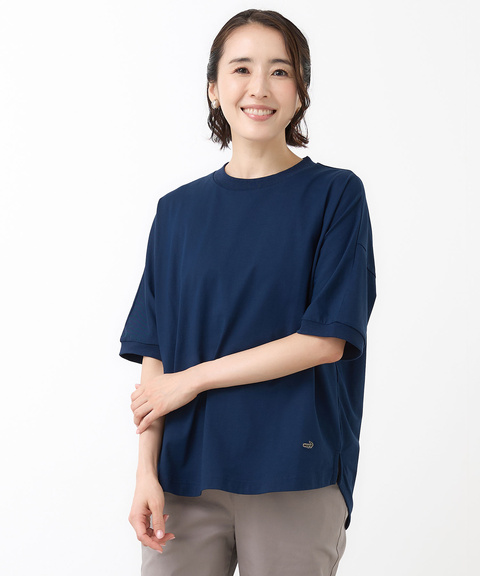 レディース ドルマンスリーブ 半袖 Tシャツ【接触冷感】【UVカット