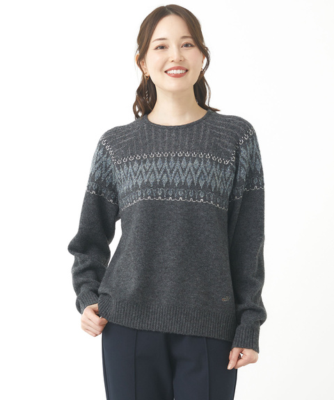 machatt フェアアイルニット（ベージュ） MACHATTマチャット／フェアアイルニット／ベージュ／ 【公式通販】