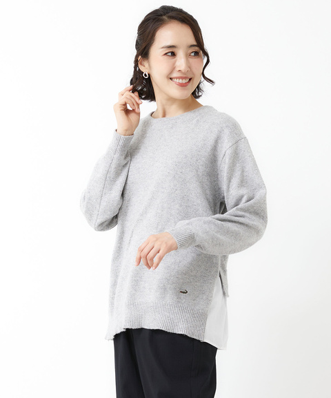 レディース ドッキングデザイン プルオーバー【手洗いOK】通販 [0303