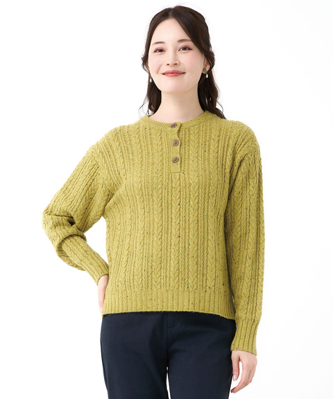 レディース ウールブレンド ネップ ニット【手洗いOK】通販 [0303