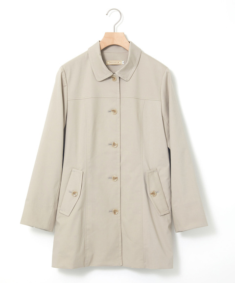 レディース コットンライク ステンカラーコート通販 [0304-45404