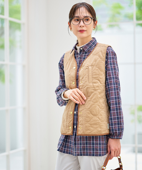 レディース キルティング 中綿 ベスト通販 [0304-55404