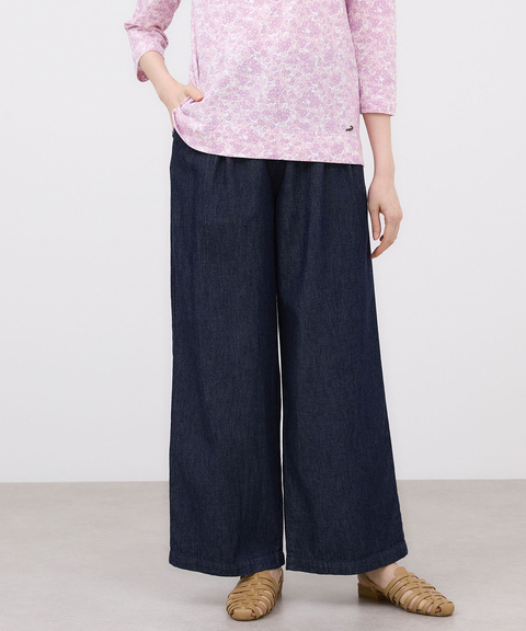 ブリーズデニム【タック入りワイド】