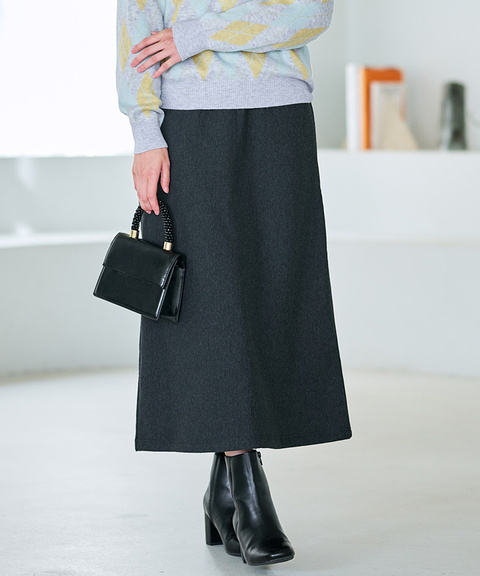 レディース ウエストゴム 裏起毛 スカート通販 [0306-56600