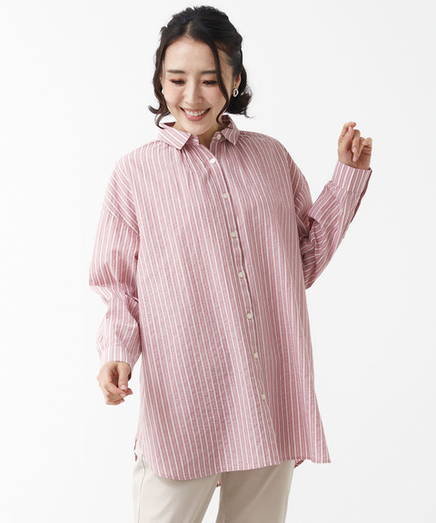 レディース サッカー ストライプ柄 チュニック通販 [0321-51705