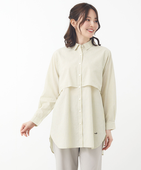 レディース シルクブレンド レイヤーデザイン チュニック通販 [0321