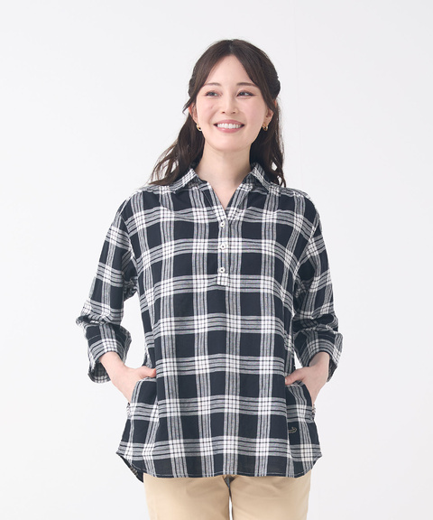 さこ オールドマンズテーラー シルクコットン チェックチュニックワンピース 楽天市場】R&D.M.Co / オールドマンズテーラー | コットン シルク