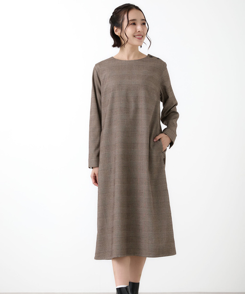 レディース ショルダーボタン ワンピース通販 [0321-56701