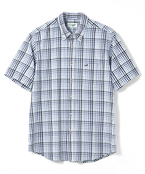 スノーコットン チェック シャツ 【接触冷感】