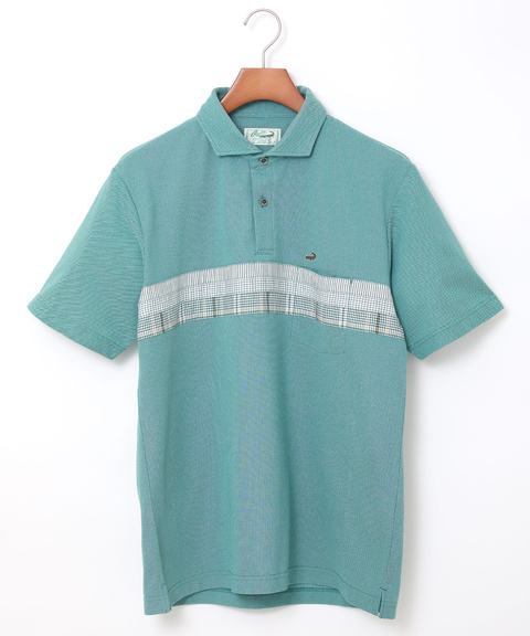 メンズ 切り替えデザイン 鹿の子 ポロシャツ【吸汗速乾】通販 [1002