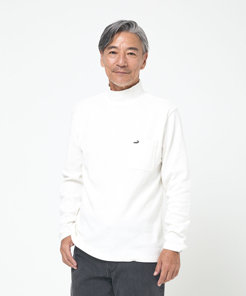 メンズ ハイネック リブ カットソー通販 [1002-55219] - クロコダイル