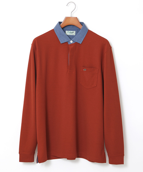 メンズ ハニカム組織 切り替え ポロシャツ通販 [1002-56211