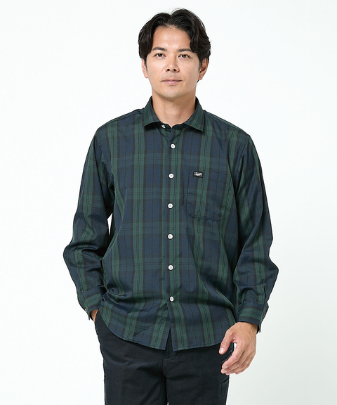 メンズ チェック柄 レギュラーカラー シャツ通販 [1501-54170