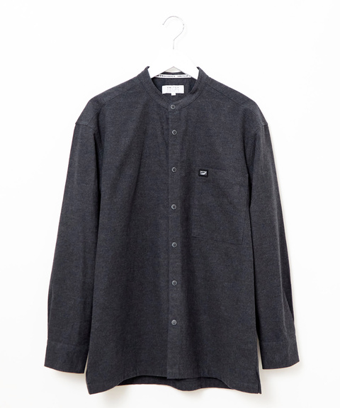 メンズ バンドカラー ネル シャツ通販 [1501-56171] - クロコダイル