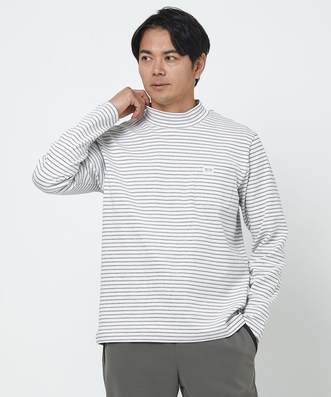 メンズ ボーダー柄 ハイネック カットソー通販 [1502-51274