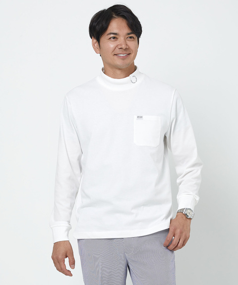 メンズ ロゴプリント 無地 ハイネック カットソー通販 [1502-52270