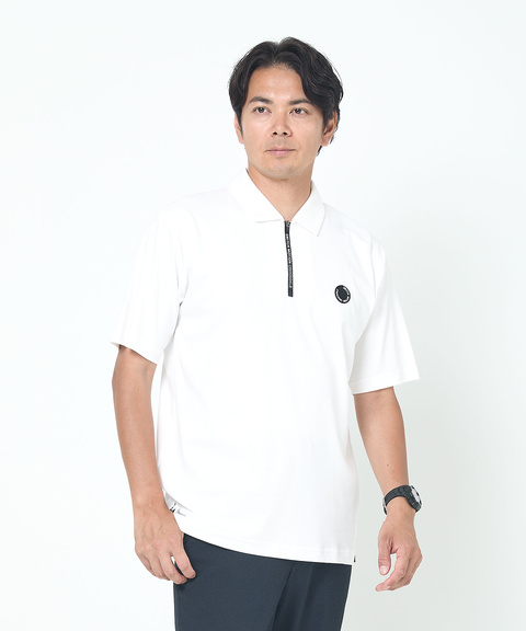 メンズ バックライン ジップ ポロシャツ通販 [1502-53277