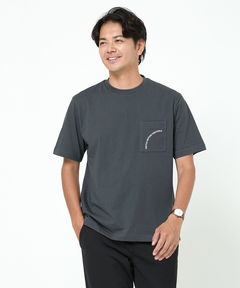 メンズ クルーネック ポケットロゴ Tシャツ通販 [1502-54272