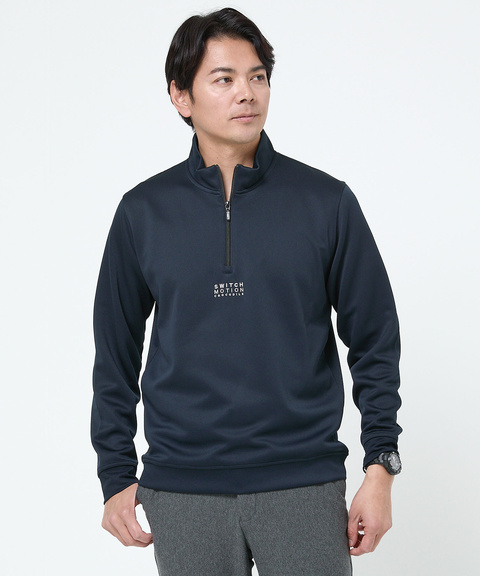 メンズ ロゴ刺繍 ハーフジップ プルオーバー通販 [1502-56277