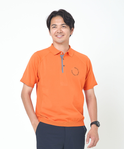メンズ ロゴプリント ニット ポロシャツ【ZERO POLO SHIRT】通販 [1503