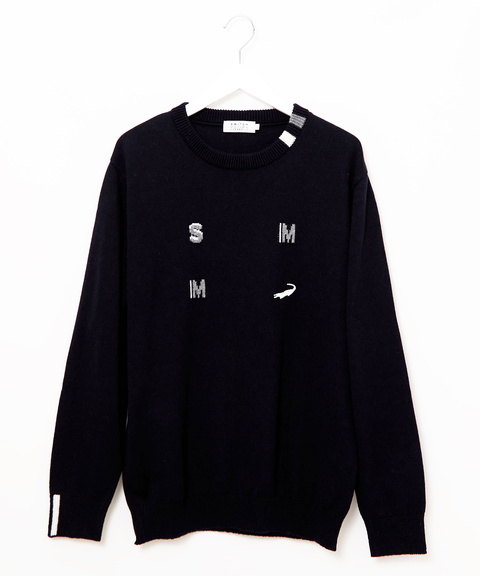 〈新品タグ付き〉ウール混ロゴセーター　サイズ① LOGO JACQUARD SHAGGY KNIT TOP（ニット/セーター）｜X-girl（エックス