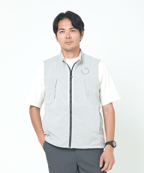 メンズ スタンドカラー ジップ ベスト通販 [1504-53470