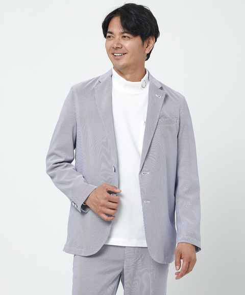 メンズ ナチュラルストレッチ サッカー ジャケット【吸汗速乾】通販