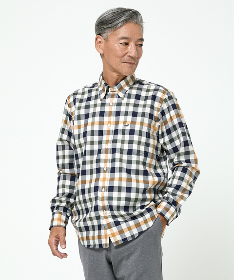 メンズ クロコダイルタータン ノンアイロン シャツ通販 [1601-45105