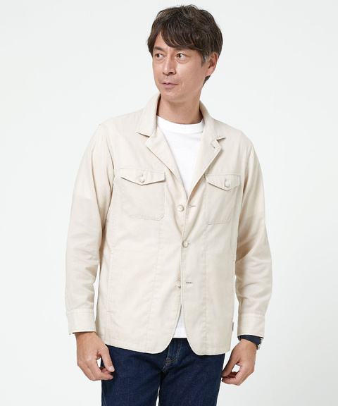 AKIRANAKA 2024 ベルテッドシャツジャケット ホワイト AKIRANAKA 2024 ベルテッドシャツジャケット ホワイト AKIRANAKA 2024