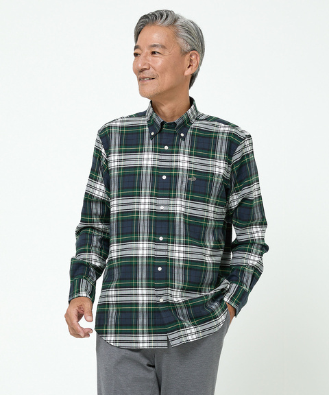 メンズ ノンアイロン チェック柄 シャツ【シワになりにくい】通販