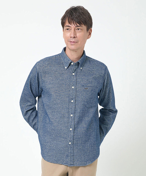 メンズ シャギー加工 杢調 シャツ通販 [1601-55120] - クロコダイル