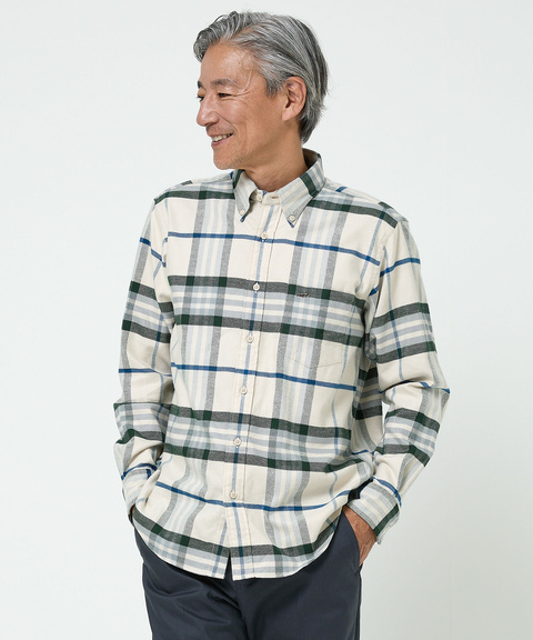 メンズ チェック柄 ボタンダウン シャツ通販 [1601-58102