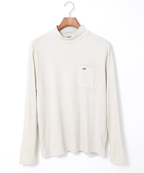 メンズ パウダースムース ハイネック Tシャツ【一部店舗限定】【日本製